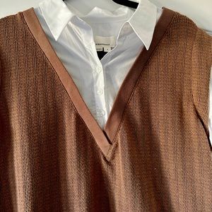 Anthropologie twofer sweater vest
